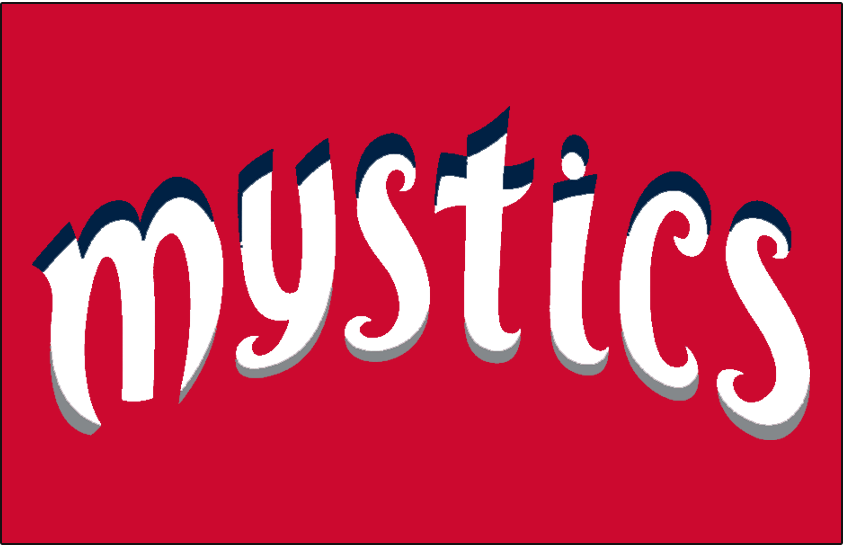 Washington Mystics 2016-Pres Jersey Logo vinyl decal